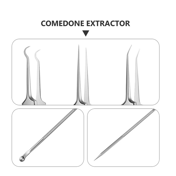 Professional Blackheads Whiteheads Remover Extractor Acne Comedone Skin  Tool Kit