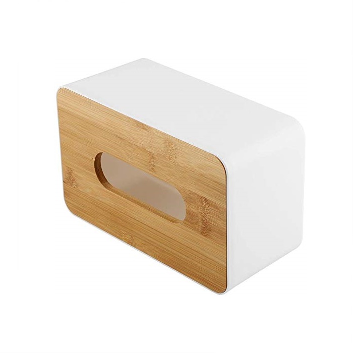 Buy Japanese Style Bamboo Wood Cover Tissue Box Desktop Paper Box ...