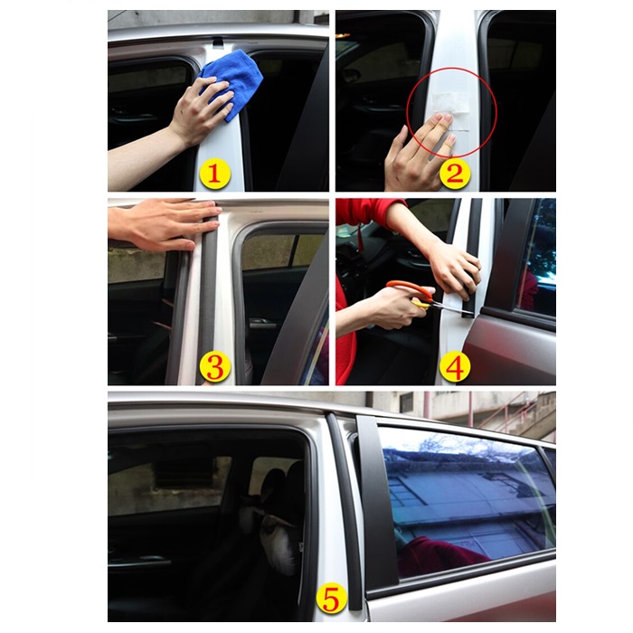 Universal Car Accessories: 2 Pack Rubber Self Adhesive Window Seal