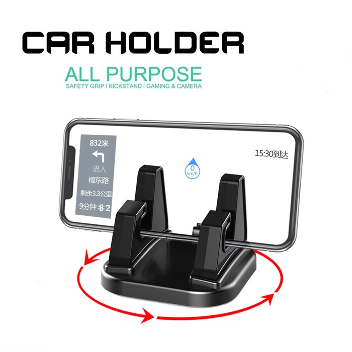 Dropship 360 Degree Rotation Car Phone Mount 3.1A Dual USB Cigarette Lighter  Phone Holder Universal to Sell Online at a Lower Price