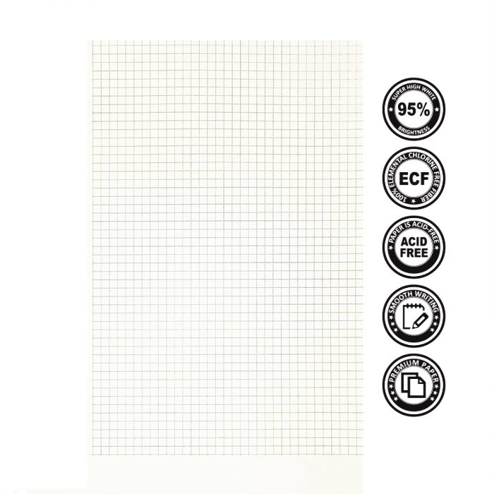 Buy EDU Paper A4 Size 70gsm Paper Small Square Ruled Graph Paper Square ...