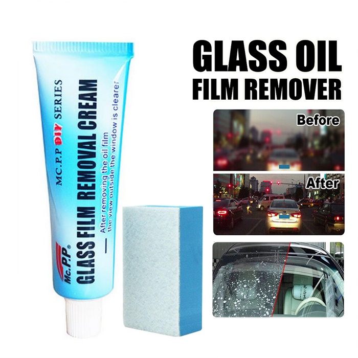Car Glass Oil Film Cleaner, Glass Oil Film Remover for Car, Glass Film  Removal Cream, Car Windshield Oil Film Cleaner, Glass Stripper Water Spot