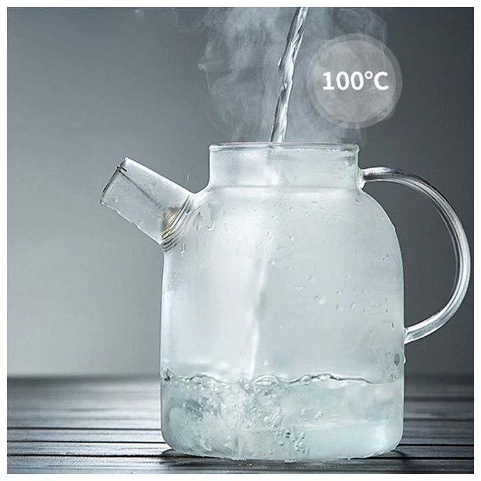 Borosilicate Glass Carafe With Drip-free Lid 1l, Stovetop Safe, Glass Water  Pitcher Fridge Carafe Ice Tea Maker, Juice Glassware