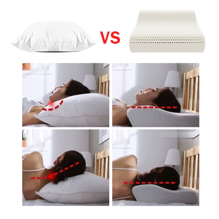 Buy Natural Latex Pillow, Neck Support Foam Pillow, Health Neck Support  Pillow/Tidur Bantal Bantal leher/护颈乳胶枕, car accessories, pet, electrical, cosmetics