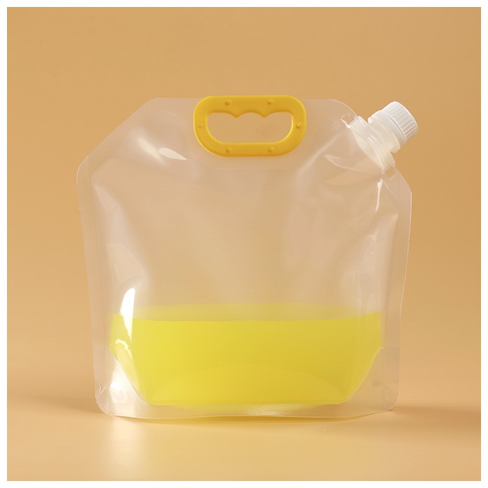 Buy Empty Stand up Plastic Drink Packaging Spout Bag Transparent ...