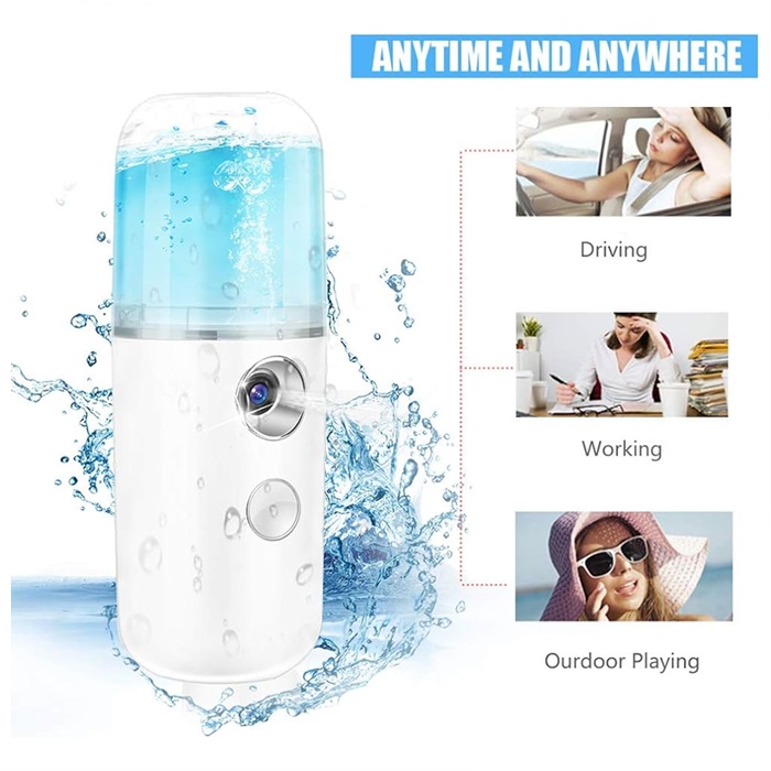 Buy Nano Water Spray - 30ml USB Handy Nano Mist Spray Face Facial ...