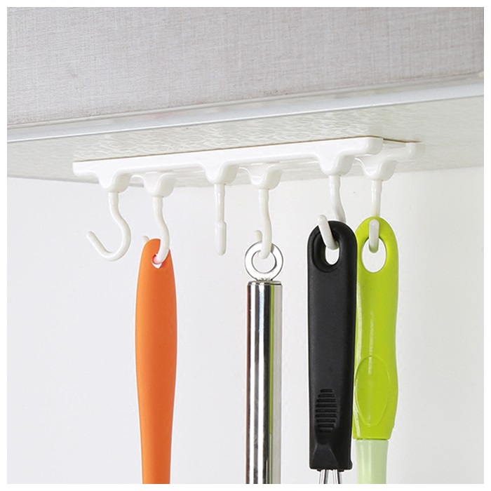 Buy Kitchen Cabinet Six-hook Wall Hook Holder 