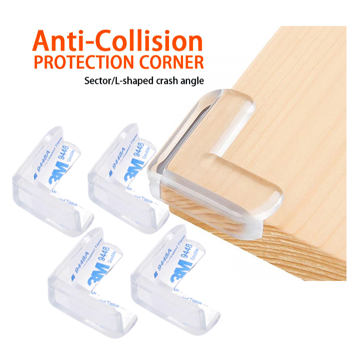 4pcs Soft Baby Edge & Corner Guards -pre-taped Table Corner