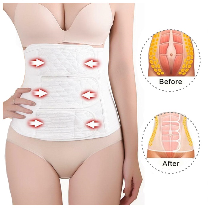 bengkung perut buncit wanita Genuine plus-size tummy tuck belt, girdle belt,  slimming after cesarean section, belly reduction belt, breathable thin