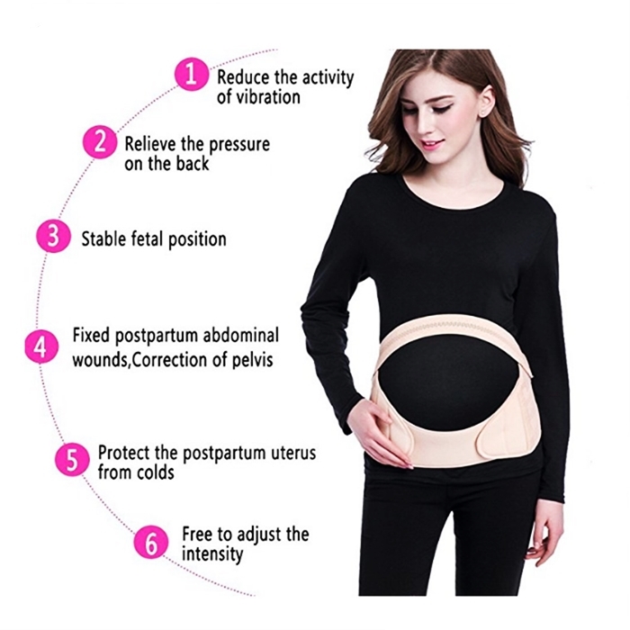 Maternity Antepartum Belt Pregnancy Support Waist Belly Band Brace 